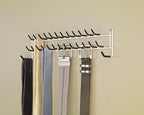 ClosetMaid Epoxy coated steel 8051 Tie and Belt Rack, White, 3.5