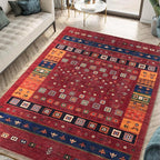 Keen Home Design 10x14 Rug - Machine Washable Area Rug with Non-Slip Backing, Ideal for Living Room, Dining Room, Bedroom - Vintage, Easy Clean, Durable, Low Pile Rug - (9'7" x 14')