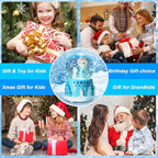 Snow Globe, Princess Snow Globes for Girls, Music Snowglobe with Automatic Snowflakes, Christmas Birthday Princess Gifts for 6 7 8 9 10 11 12+ Year Old Girls Kids