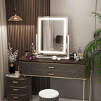 FENNIO Vanity Mirror with Lights 22 Inch- LED Lighted Makeup Mirror,Large Makeup Mirror with Lights,Touch Screen with 3-Color Lighting,Led Mirror Makeup,Dimmable(White)