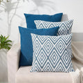 HPUK Decorative Throw Pillow Covers Set of 4 Couch Pillows Accent Cushion Cover for Couch Sofa Living Room, 20"x20" inches, Navy Blue