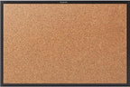 Quartet Cork Bulletin Board 48"W x 36"H Pin Board, Black Aluminum Frame (2304B)