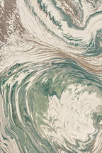 Ciicool Abstract Swirl Area Rug Indoor, 5x7 Washable Entryway Rug, Modern Soft Throw Entry Rug with Non-Slip Backing for Bedroom Living Room Entrance Kitchen, Low-Pile Floor Carpet Doormat Green