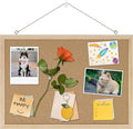 DAHAPYBOO Cork Board Bulletin Board,17"X 12" Cork Board for Office with Pin Oak Wood Boards,Hanging Corkboards for Office Home School Message Board or Vision Board Decoration.