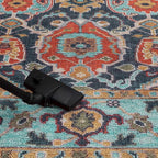Keen Home Design 2x12 Rug - Machine Washable Runner Rug with Non-Slip Backing, Ideal for Hallway, Entryway, Kitchen, Laundry Room - Vintage, Easy Clean, Durable, Low Pile - (2'6" x 12')