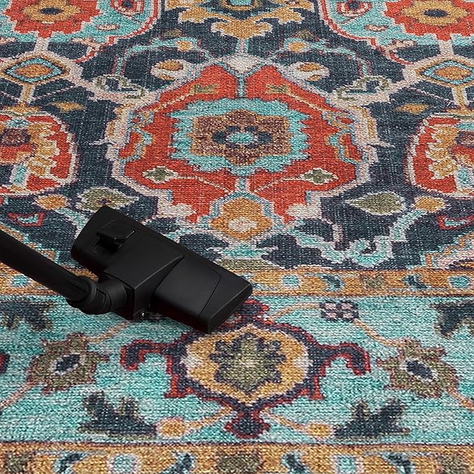 Keen Home Design 3x5 Rug - Machine Washable Entry Rug with Non-Slip Backing, Ideal for Enteryway, Kitchen, Bathroom, Laundry Room - Vintage, Easy Clean, Durable, Low Pile Rug - (3' x 5')