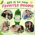 OASSIE Inspirational Gifts for Women Men - Emotional Positive Pickle Crochet - Funny Birthday Relaxation Gifts for Women Daughter Sister Friend Coworkers Teachers Nurses
