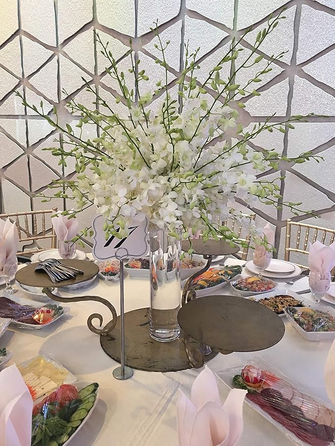 WGV Cylinder Vase, Diameter 5", Height 18", Clear Glass Floral Planter Container, Tall Centerpiece Arrangement for Wedding Party Event Home Office Decor, 1 Piece