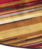 Unique Loom Barista Collection Area Rug - Icatu (5' 3" x 8' Oval, Beige/Brown)