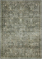 Lahome Green 10x14 Area Rugs for Living Room, Washable Vintage Large Floor Rugs for Bedroom, Rubber Backed Non-Slip Carpet for Dining Room Office