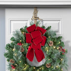 Haute Decor Adapt Adjustable Length Wreath Hanger with Interchangeable Icons (4 Wreath Hangers in 1) (Antique Brass-Reindeer/Pumpkin/Butterfly/Fleur de lis)