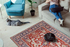 Keen Home Design 2x3 Rug - Machine Washable Entry Rug with Non-Slip Backing, Ideal for Enteryway, Kitchen, Bathroom, Laundry Room - Vintage, Easy Clean, Durable, Low Pile Rug - (2' x 3')