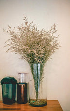 WGV Cylinder Vase, Diameter 5", Height 10", Clear Glass Floral Planter Container, Floating Candle Holder for Wedding Party Event Home Office Decor, 1 Piece