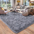 Rugs for Living Room 6x9, Soft Shaggy Modern Shag Area Rug for Bedroom, Upgrade Non-Slip Plush Fluffy Carpet for Kids Boys Girls Room Home Decor Aesthetic, Grey