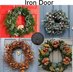 YYST Magnetic Wreath Hanger － Secures Wreaths and Decorations to Steel Door －2/PK
