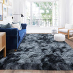 Rugs for Living Room 6x9, Soft Shaggy Modern Shag Area Rug for Bedroom, Upgrade Non-Slip Plush Fluffy Carpet for Kids Boys Girls Room Home Decor Aesthetic, Blue Grey