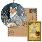 Fox Christmas Ornament 2026, Dated Christmas Ornament 2025, Fantasy Botanical Fox Ornament, Unique Winter Holiday Decoration, Nature Inspired Gifts for Women, Forest Creature Ornament