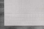 Micro Loop Indoor Rug White 5x7 Boho Geometric Neutral Area Rugs for Living Room Soft Luxury Modern Low and High Pile Durable Stain Resistant Non-Shedding Indoor Area Carpet 5 x 7