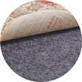 Veken 8 Ft Round Non Slip Cushioned Rug Pad Gripper, Felt and Silicone Backing, 1/4 inch Thick Carpet Liner for Hardwood Floors and Finishes, Under Area Rugs Anti Skid Mat, Keep Rugs Safe and in Place