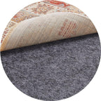 Veken 8 Ft Round Non Slip Cushioned Rug Pad Gripper, Felt and Silicone Backing, 1/4 inch Thick Carpet Liner for Hardwood Floors and Finishes, Under Area Rugs Anti Skid Mat, Keep Rugs Safe and in Place
