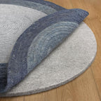 RUGPADUSA - Eco-Plush - 9' Round - 1/2" Thick - 100% Felt - Luxurious Cushioned Rug Pad - Available in 3 Thicknesses, Many Custom Sizes