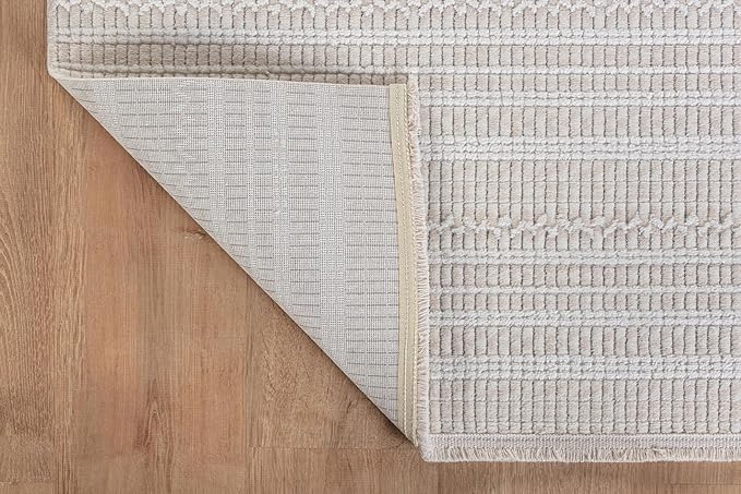 Modern Indoor Rug Stripe 2x7 Area Rugs for Living Room Luxury Kitchen Bedroom Durable Soft Geometric Durable Low and High Pile Stain Resistant Non Shedding Area Carpet 2x7