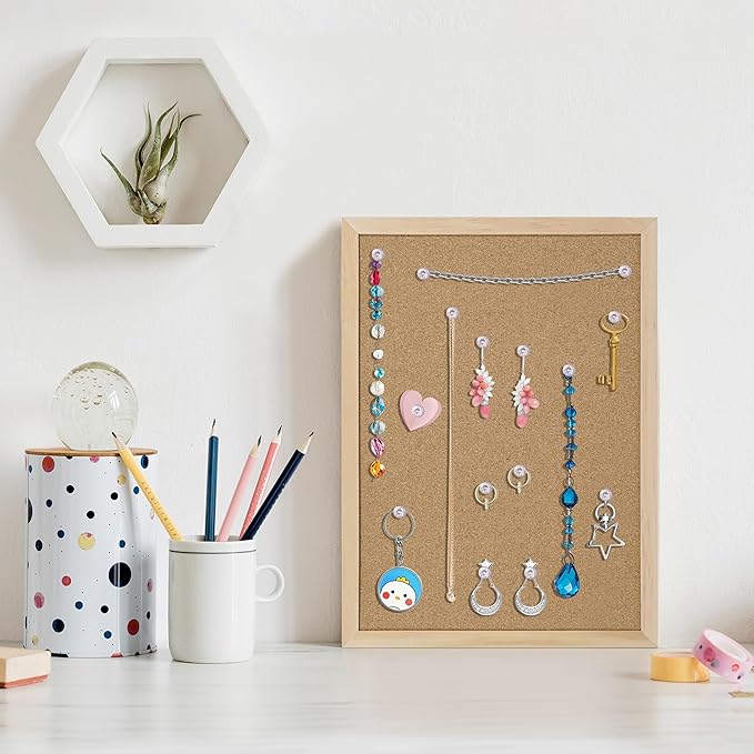 DAHAPYBOO Cork Board Bulletin Board 2 Pack,11X15 Cork Board for Office with Pin Oak Wood Boards,Hanging Corkboards for Office Home School Message Board or Vision Board Decoration