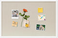 DAHAPYBOO Cork Board with Linen White,Bulletin Board 30"x20" Hanging Corkboards for Office Home School Message Board or Vision Board Decoration.