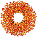 26 Inch Fall Wreaths for Front Door Outside，Realistic Autumn Wreath Outdoor，Large Halloween Thanksgiving Artificial Flowers Wreath，Fall Decorations for Home Front Porch Yard Window Farmhouse Decor