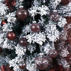 Wironlst Christmas Ball Ornaments Shatterproof Clear Large Plastic Hanging Ball Decorative Baubles Set with Stuffed Delicate Decorations (Multi-Siz, Brown)