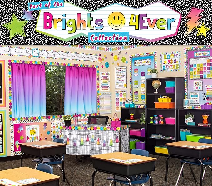 Teacher Created Resources Purple and Blue Color Wash Creative Class Fabric for Classroom Bulletin Boards, Pillows, Curtains, and Crafts
