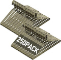 SPECILITE Wire Metal Clothes Hangers Bulk 250 Pack for Standard Size Suits, Coats, Shirts, Pants, Skirts, Space Saving, Non Slip,16 Inch 12 Gauge Ultra Thin, Bronze