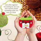 HEXMOZ End of Year Teachers Gifts - Apple Gift for Teachers - Daycare Teacher Appreciation Gifts - Thank You for Being Such an Important Part of My Story Handmade Collectible Crochet Plush Doll