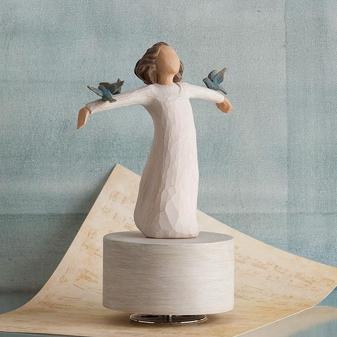 Willow Tree Happiness Musical, Sculpted Hand-Painted Musical Figure
