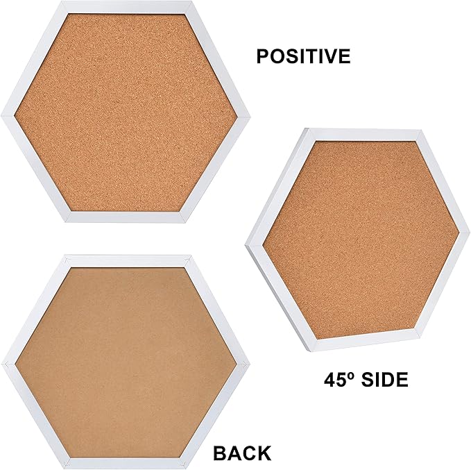 Facilife 4 Packs Cork Board,Corkboards for Wall,Small Cork Board Decorations,Cork Boards for Walls with Frame, Decorative for Office, School & Home