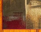Unique Loom Barista Collection Area Rug - Timor (9' x 12' Rectangle, Multi/ Red)