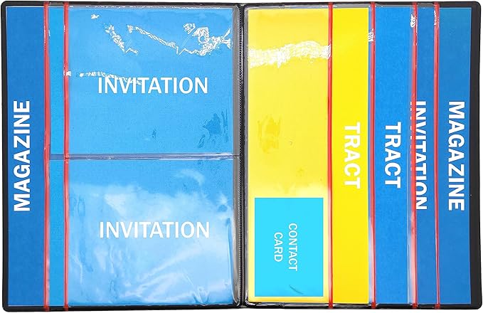 Ministry Organizer - Field Service Organizer - JW Magazine Holder - Field Service Portfolio - Pioneer (Red)