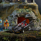 Department 56 DC Comics Village Batman Batcave Entrance and Batmobile Lit Building and Accessory Set, 4.33 Inch, Multicolor