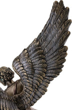 Top Collection Archangel St. Michael Statue - 14.5-Inch Saint Michael Defeating Lucifer in Religious Premium Cold-Cast Bronze Sculpture - Collectible Angel of Heaven Stepping on Demon Figurine