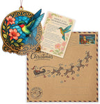 Hummingbird Gifts for Women - Christmas Ornament 2026 - Beautiful Christmas Ornaments Decorative Hummingbird with Meaningful Story Card Humming Bird Valentines Birthday Teacher Gift
