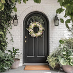 Peony Wreath 23'' Spring Wreaths for Front Door, Artificial Large Floral Wreath for Front Door Wall Decor, Valentine’s Day Home Wedding Housewarming Gift EZsenses (Green)