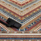 Keen Home Design 5x7 Rug - Machine Washable Area Rug with Non-Slip Backing, Ideal for Living Room, Dining Room, Bedroom - Vintage, Easy Clean, Durable, Low Pile Rug - (5' x 7')