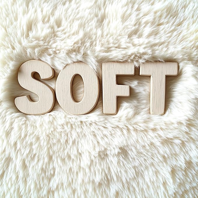 OLANLY 6x9 Machine Washable Large Area Rugs for Living Room, Bedroom, Soft Fluffy Shaggy Bedside Rug, Indoor Floor Carpet for Kids Girls and Boys, Dorms, Nursery, Home Decor Aesthetic, Ivory