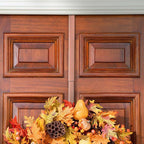 Haute Decor Adapt Adjustable Wreath Hanger, Top & Length Adjustable - Brushed Copper - Strong Over The Door Wreath Holder that Fits Almost Any Size Door