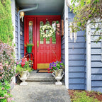 WreathDream Artificial Spring Wreaths for Front Door 22 inch Peony Wreath Summer Wreath with Peony Flower,Hydrangeas, Daisy for Front Door Indoor Outdoor Wedding Home Wall Window Festival Decoration