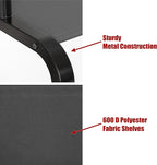 Simple Houseware 30 Inch Narrow Freestanding Garment Rack with Storage Shelf – Slim & Space-Saving Closet Organizer, Black