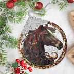 Horse Stained Glass Orament - Christmas Ornament - Christmas Decorations for Tree - Holiday Present ldeas - Gift Exchange