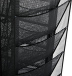 Safco Onyx Rotating Mesh Magazine Holder, Display Rack with 30 Pockets, Brochure Organizer, Commercial-Grade Steel Construction, Black