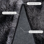 Rugs for Living Room 10x14, Soft Shaggy Modern Shag Area Rug for Bedroom, Upgrade Non-Slip Plush Fluffy Carpet for Kids Boys Girls Room Home Decor Aesthetic,Dark Grey