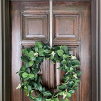 Haute Decor Adapt Adjustable Wreath Hanger, Top & Length Adjustable (Textured Silver)